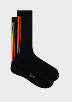 Mens Sock Artist Strp Bck 79 - BLACK