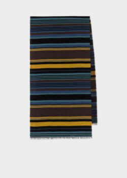 Men Scarf Ps Jersey Stripe 66-CHOCO